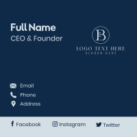 Classy Fashion Letter B Business Card Image Preview