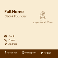 Coffee Cup Cafe Scribble  Business Card Image Preview