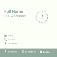 Stylish Fancy Lettermark Business Card Image Preview