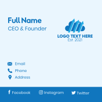 Upload Cloud Application  Business Card Image Preview