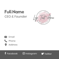 Fashion Boutique Wordmark Business Card Image Preview