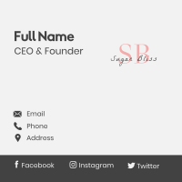 Stylish Minimal Lettermark Business Card Image Preview