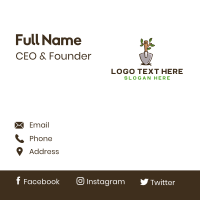 Organic Shovel Plant Business Card Image Preview