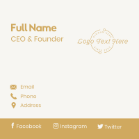 Luxury Brand Wordmark Business Card Image Preview