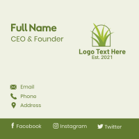 Minimalist Green Grass Business Card Image Preview