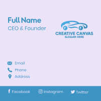 Classy Blue Car Business Card Image Preview