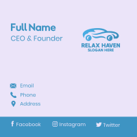 Classy Blue Car Business Card Image Preview