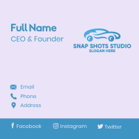 Classy Blue Car Business Card Image Preview