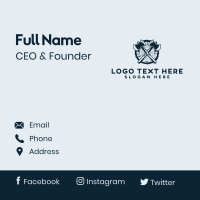 Axe Lumberjack Carpentry Business Card Image Preview