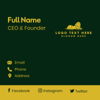 Elegant Lion Luxe Business Card Image Preview