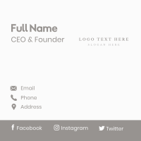 Elegant Classic Wordmark Business Card Image Preview