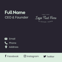 Boutique Stylist Wordmark Business Card Image Preview