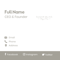 Minimalist Fashion Wordmark Business Card Image Preview