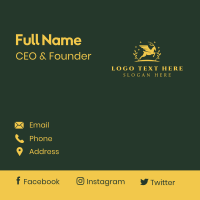 Golden Deer Animal Business Card Image Preview