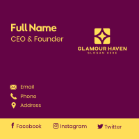 Classy Star Square Business Card Image Preview