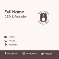 Coffee Shop Wordmark  Business Card Image Preview