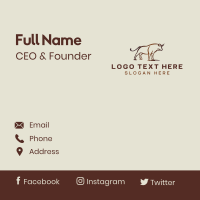 Bull Horn Buffalo Business Card Image Preview
