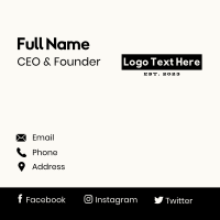 Minimalist Masculine Apparel Business Card Image Preview