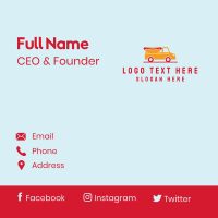 Hot Dog Food Truck Business Card Image Preview