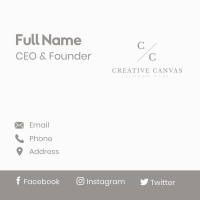 Classy Professional Lettermark Business Card Image Preview