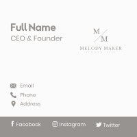 Classy Professional Lettermark Business Card Image Preview