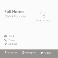 Classy Professional Lettermark Business Card Image Preview