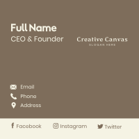 Elegant Classy Wordmark Business Card Image Preview