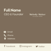 Elegant Classy Wordmark Business Card Image Preview