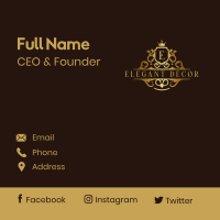 Luxury Decorative Boutique Business Card Image Preview