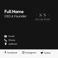 Luxury Company Lettermark Business Card Image Preview