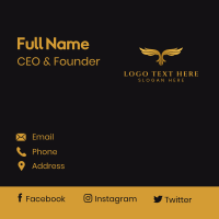 Luxury Bird Wings Business Card Image Preview