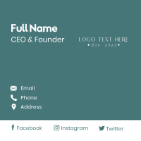 Elegant Beauty Wordmark Business Card Image Preview