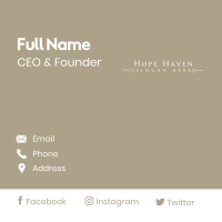 Classy Restaurant Wordmark Business Card Image Preview