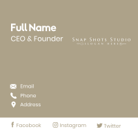 Classy Restaurant Wordmark Business Card Image Preview