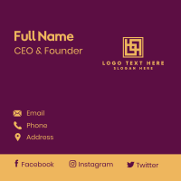 Gold Corporate Symbol Business Card Image Preview