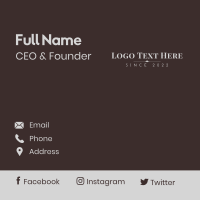 Corporate Minimalist Wordmark Business Card Image Preview