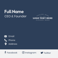  Rustic Masculine Wordmark Business Card Image Preview