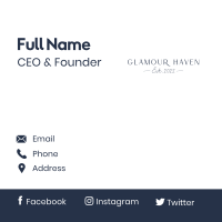 Elegant Classy Wordmark Business Card Image Preview
