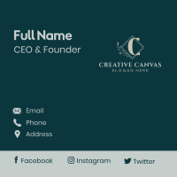 Elegant Classy Letter Business Card Image Preview