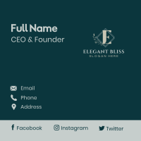 Elegant Classy Letter Business Card Image Preview