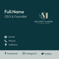 Elegant Classy Letter Business Card Image Preview