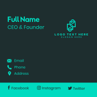 Geometric Gradient Company  Business Card Image Preview