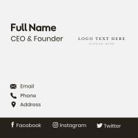 Premium Classic Wordmark Business Card Image Preview