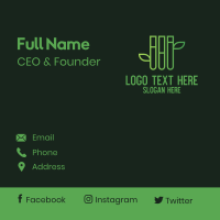 Organic Test Tube  Business Card Image Preview