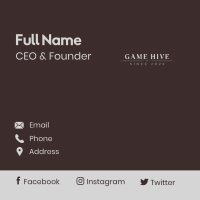 Classy Corporate Wordmark Business Card Image Preview