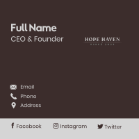 Classy Corporate Wordmark Business Card Image Preview