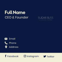 Simple Minimalist Elegant Wordmark Business Card Image Preview