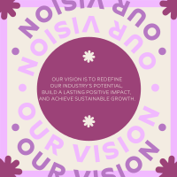 Feminine Business Vision Linkedin Post Design