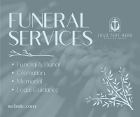 Serene Funeral Facebook Post