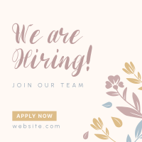 Floral Hiring Instagram Post Design